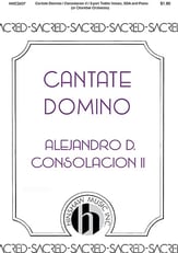 Cantate Domino SSA choral sheet music cover